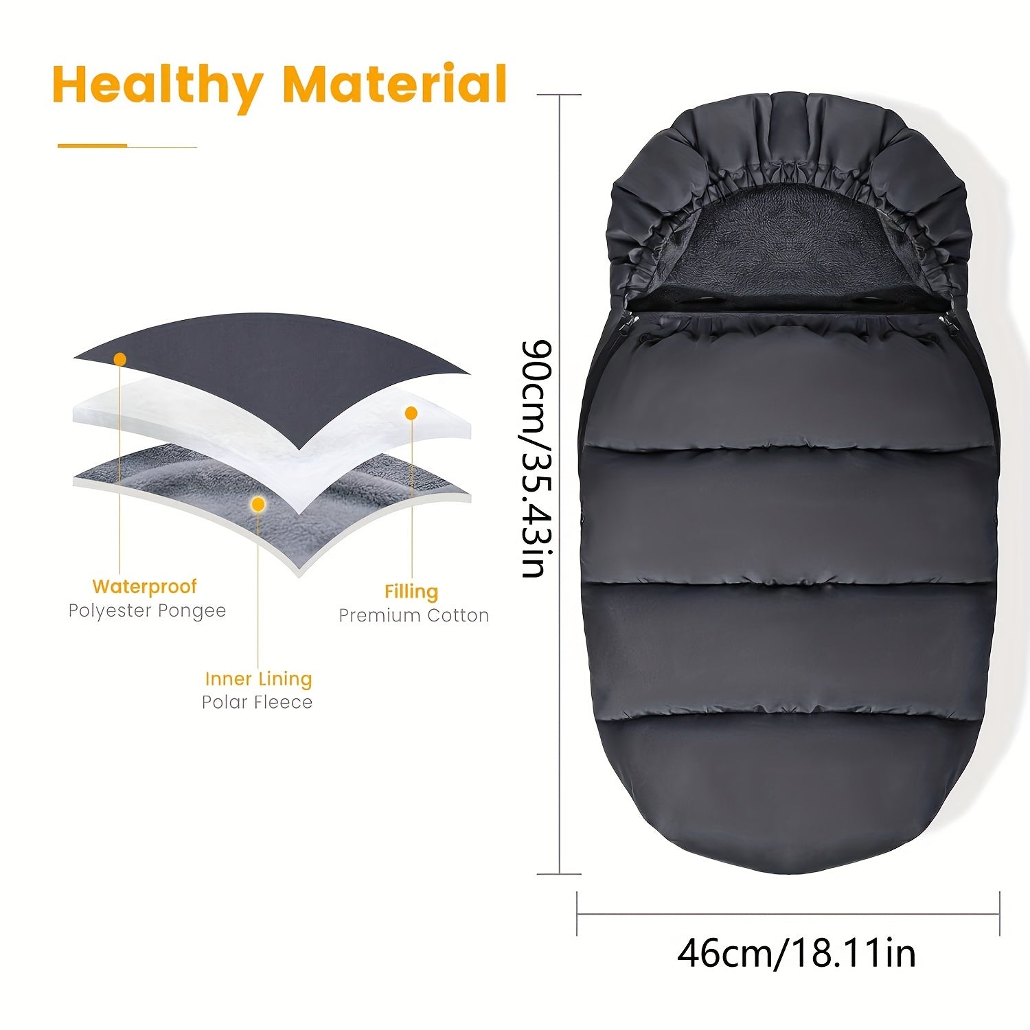Warm Stroller Sleeping Bag – For Comfortable Winter Walks