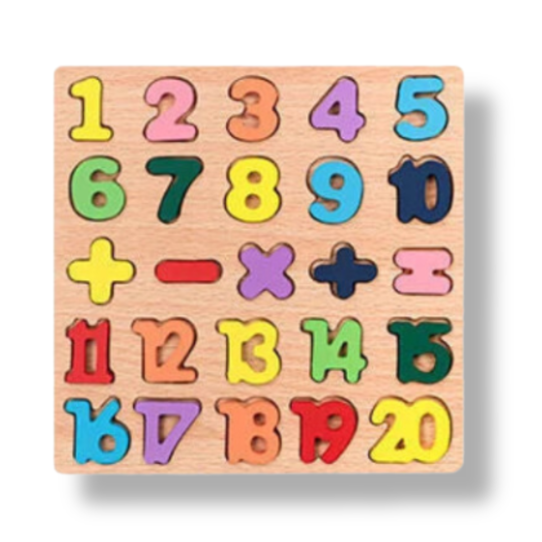 Wooden Puzzles - Alphabet and Numbers