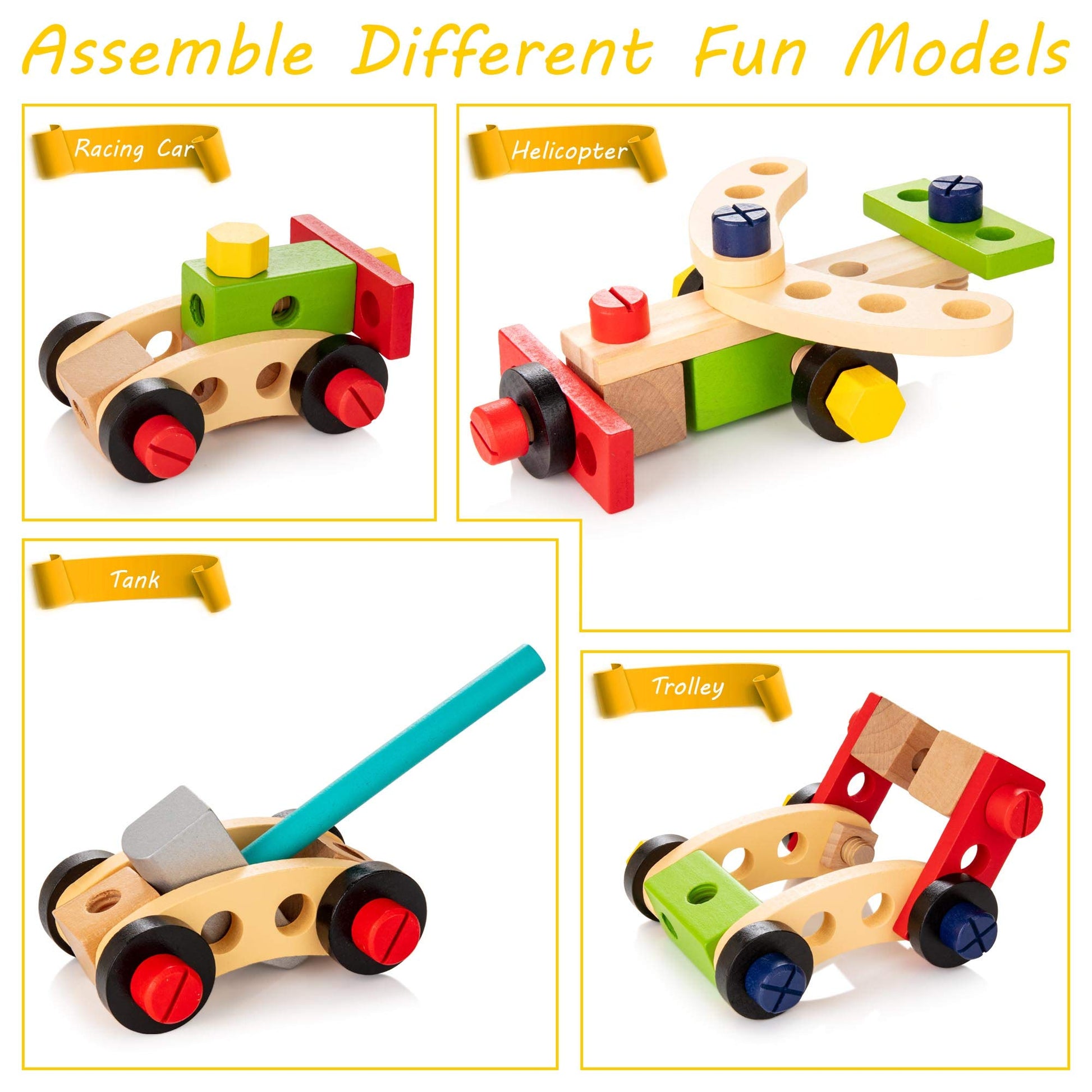 Wooden Toolbox for Children - Creative and Educational