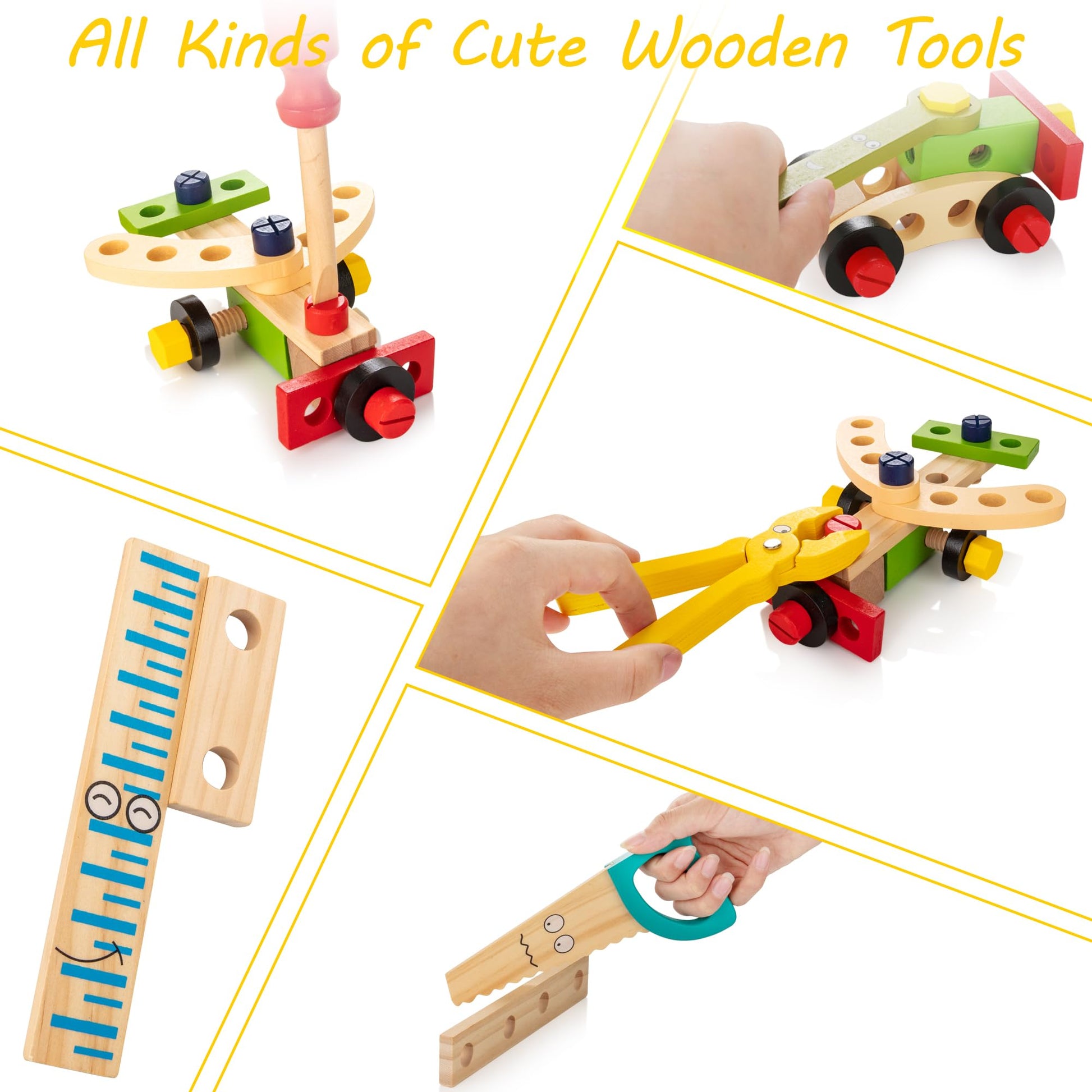 Wooden Toolbox for Children - Creative and Educational
