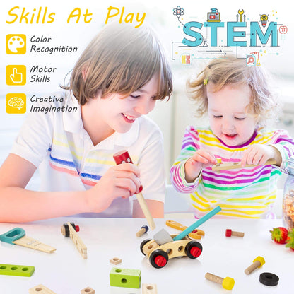 Wooden Toolbox for Children - Creative and Educational