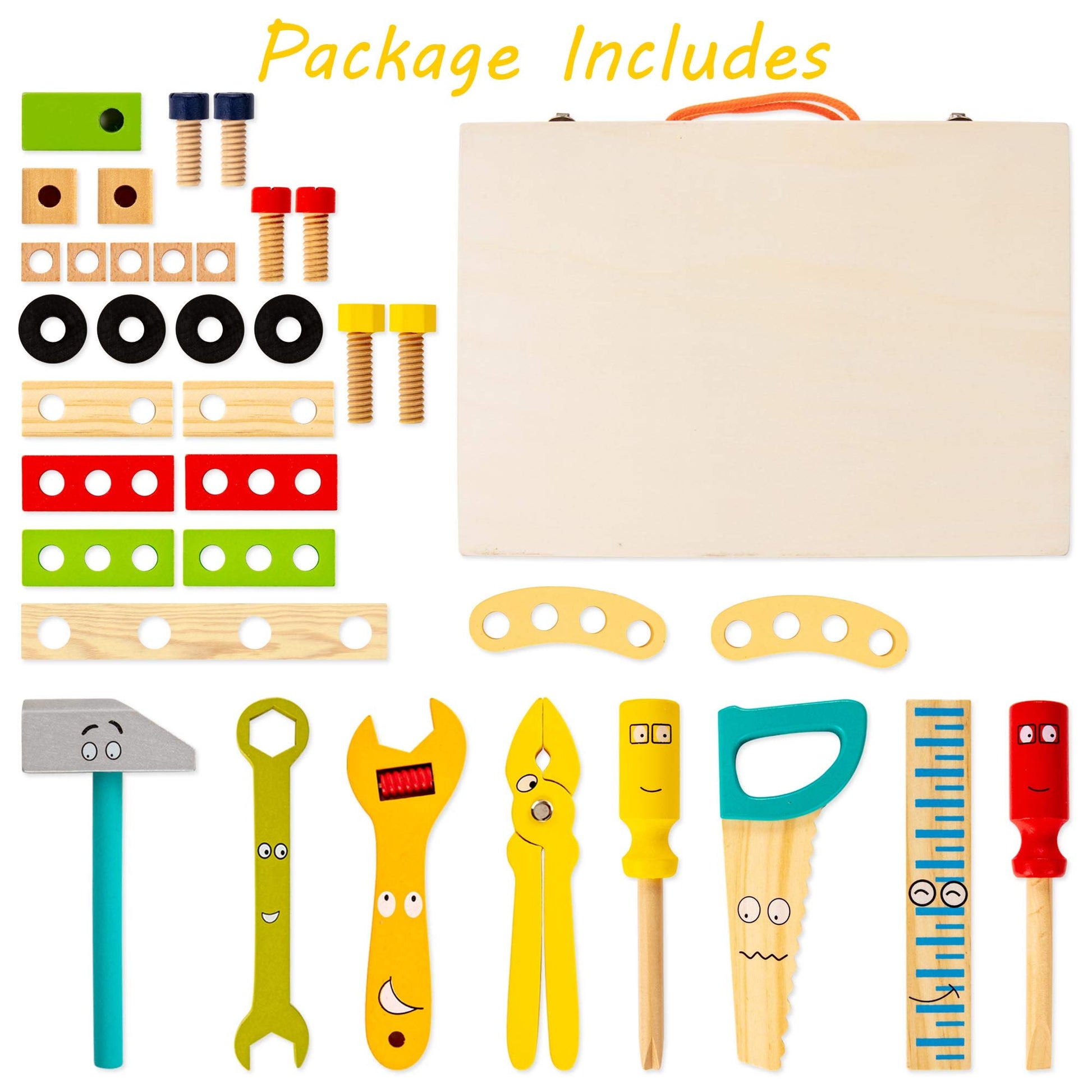 Wooden Toolbox for Children - Creative and Educational