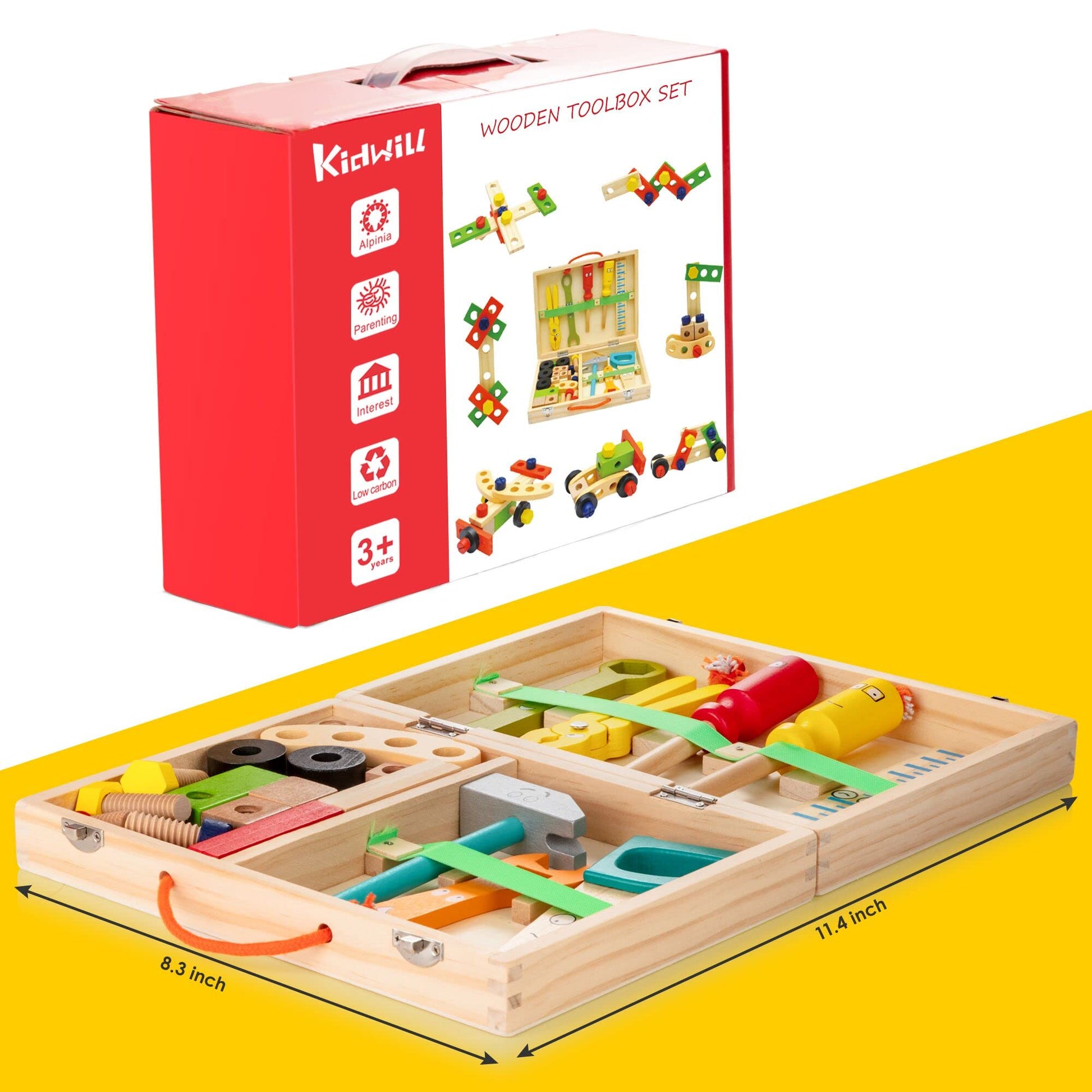 Wooden Toolbox for Children - Creative and Educational